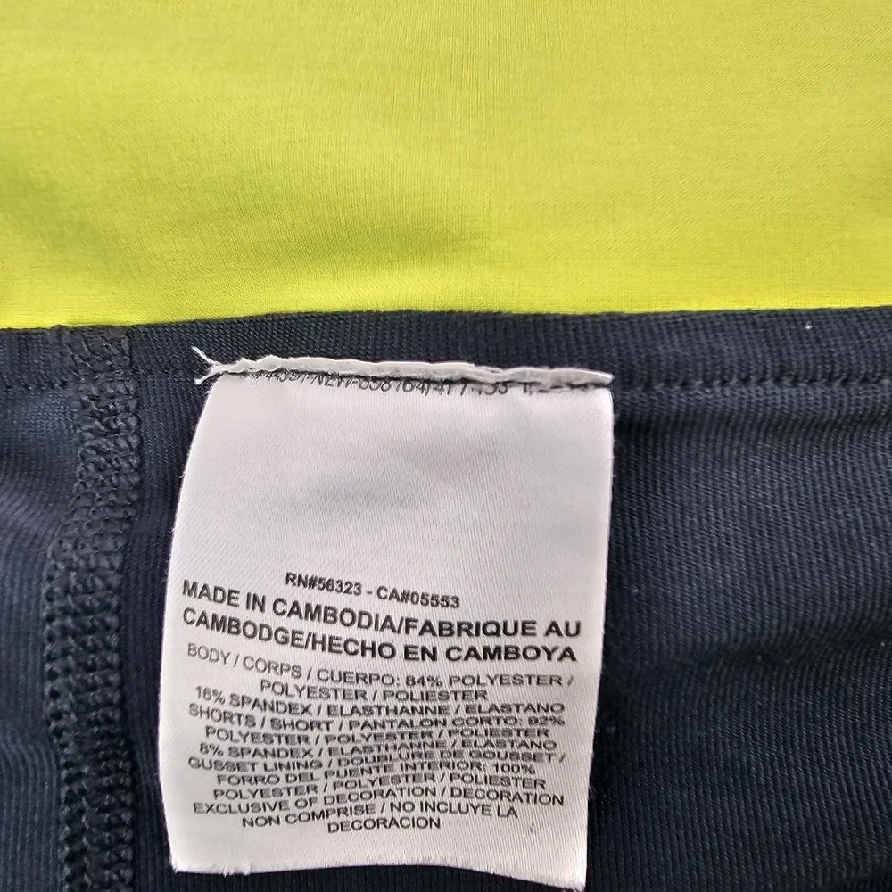Nike Skort Skirt Womens Size M Dri-Fit Tennis Athletic Neon Yellow Gray Active